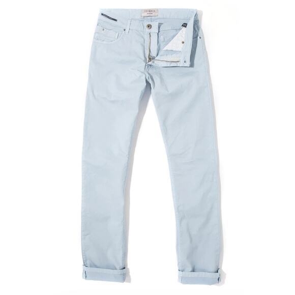 Teleria Zed Mens Italian Cobra 19A Size 35 US In Blue Ice Cotton Blend - Picture 1 of 13